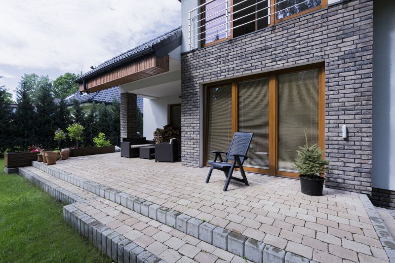 Brick paver patio area