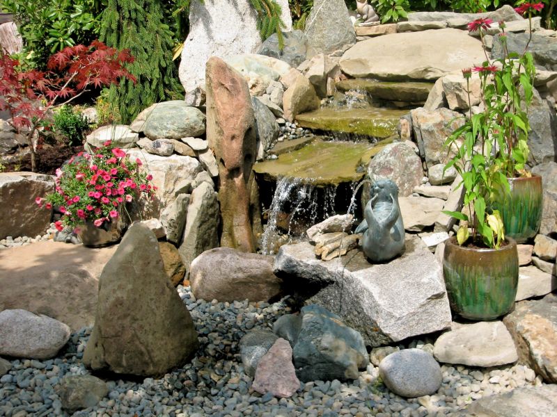 Rock Fountain Installation
